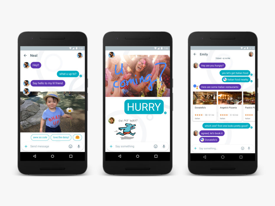 谷歌发布的这款即时通讯软件Allo具备人工智能的Google assistant