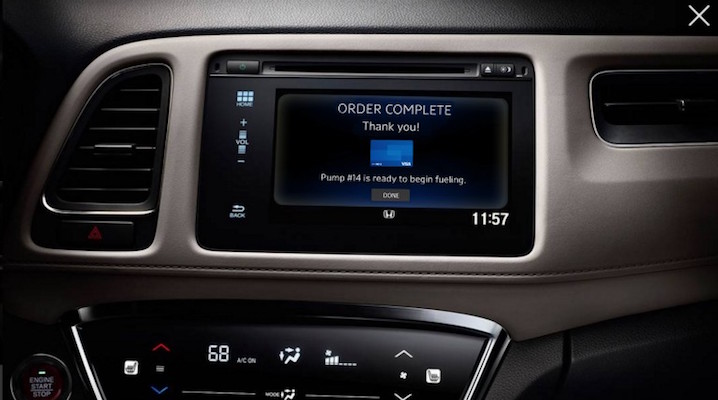 本田车内支付页面