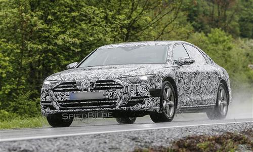 奥迪A8的混装测试车