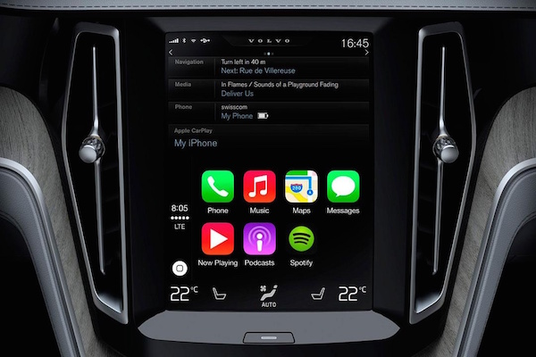 十一月份你就能在沃尔沃车里用上carplay了